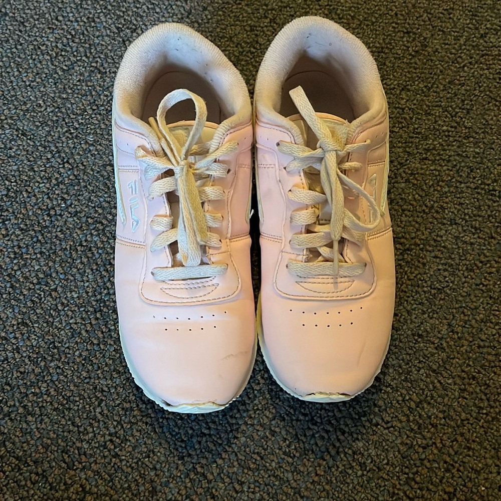 Pink FILA shoes